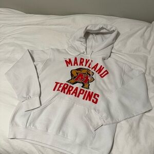 Maryland Terrapins White Hoodie